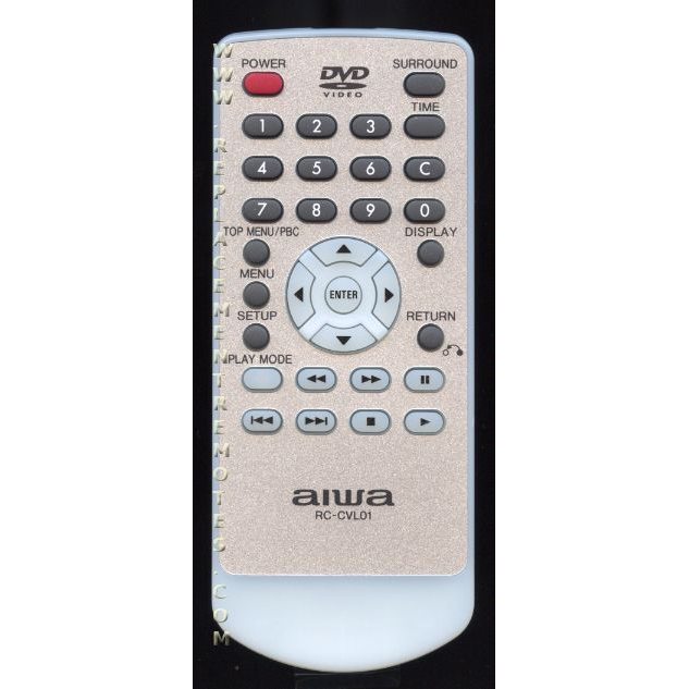 Aiwa RCCVL01 DVD Remote Control