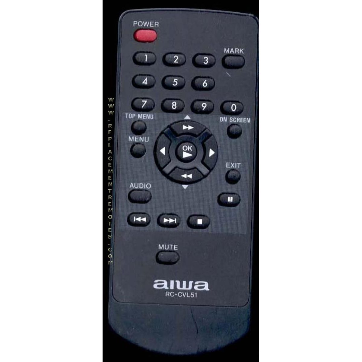 Aiwa RCCVL51 Audio Remote Control