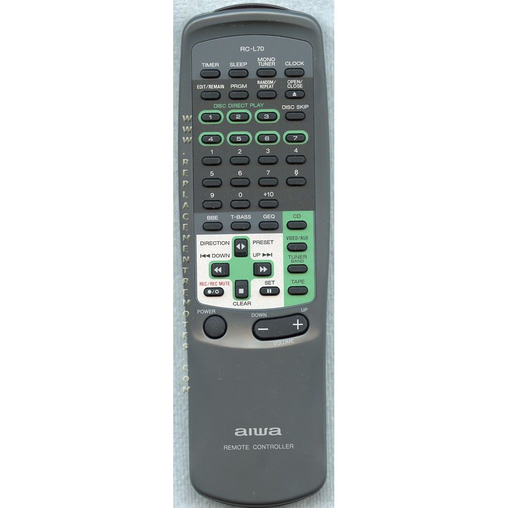 Aiwa RCL70 Audio Remote Control