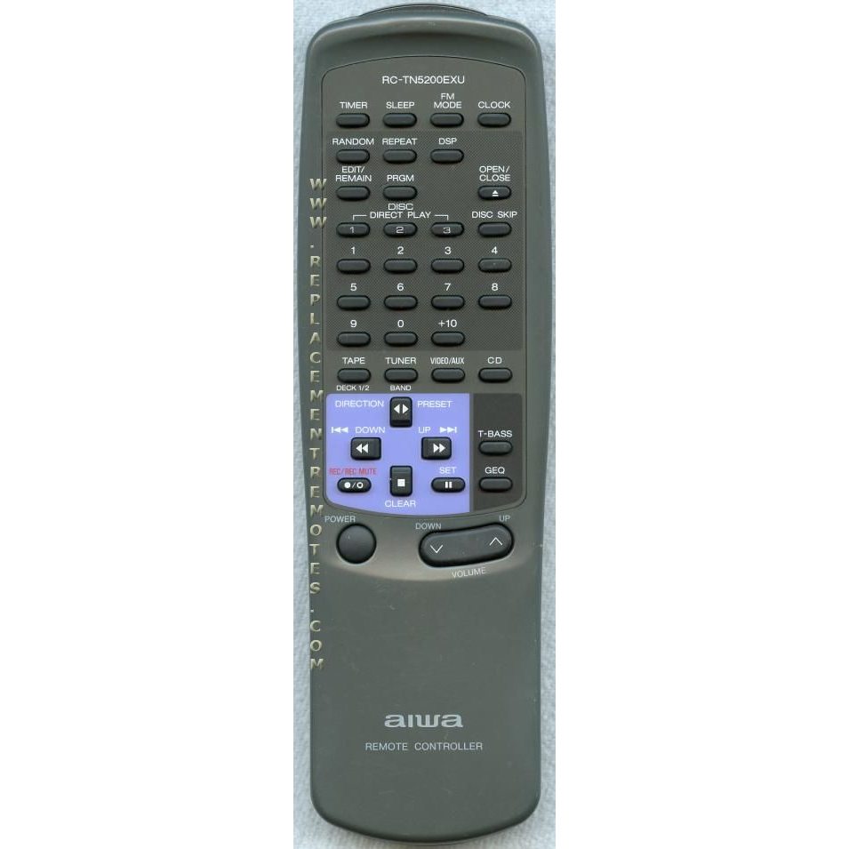 Aiwa RCTN5200EXU Audio Remote Control