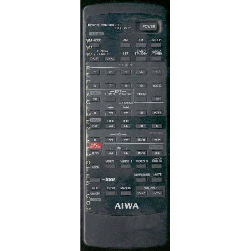 Aiwa RCTN7F Audio Remote Control