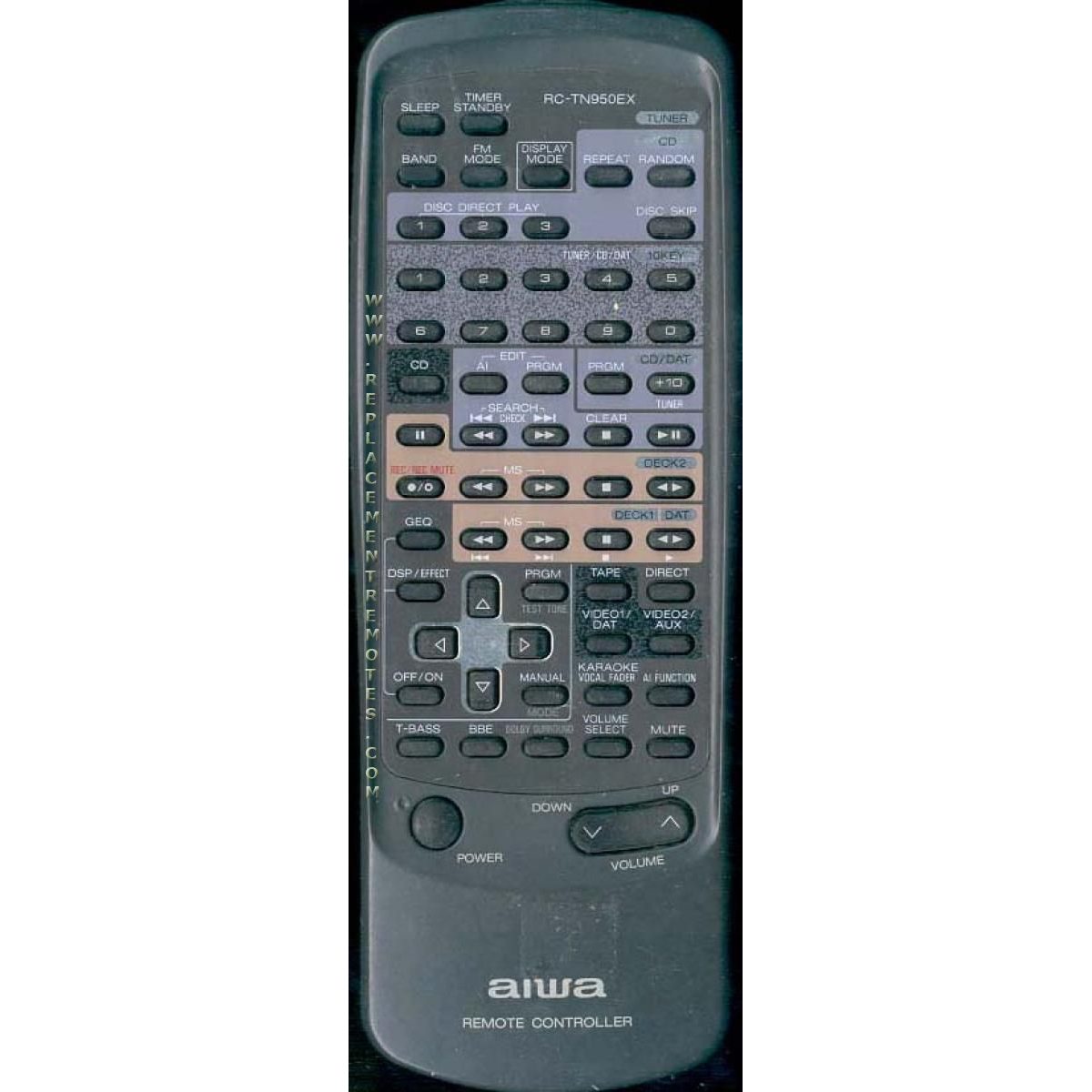 Aiwa RCTN950EX Audio Remote Control