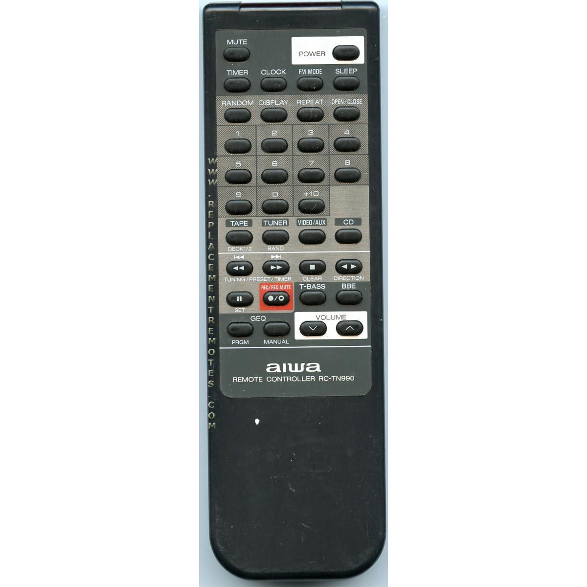 Aiwa RCTN990 Audio Remote Control