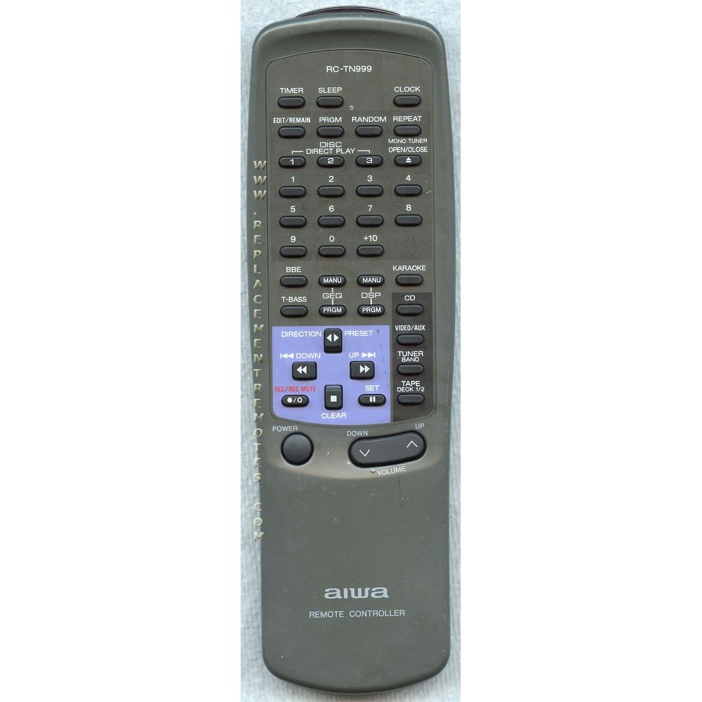 Aiwa RCTN999 Audio Remote Control