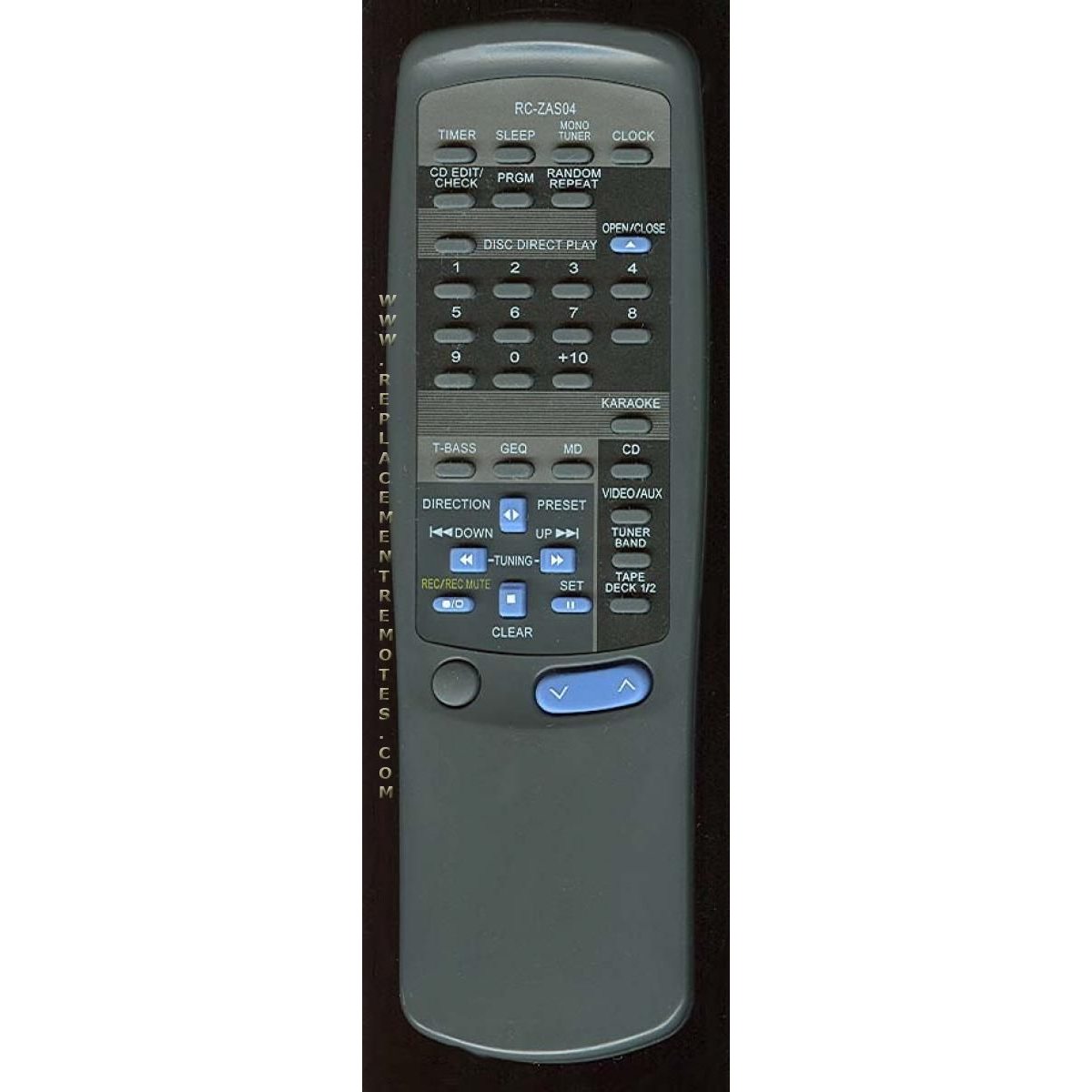 Aiwa RCZAS041 Audio Remote Control