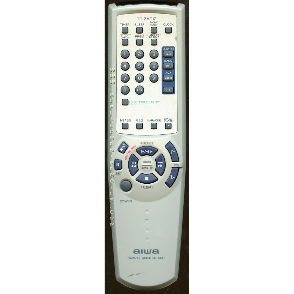 Aiwa RCZAS12 Audio Remote Control