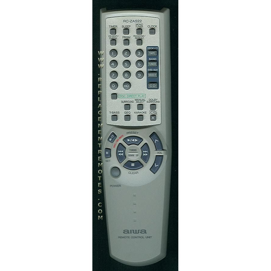 Aiwa RCZAS22 Audio Remote Control