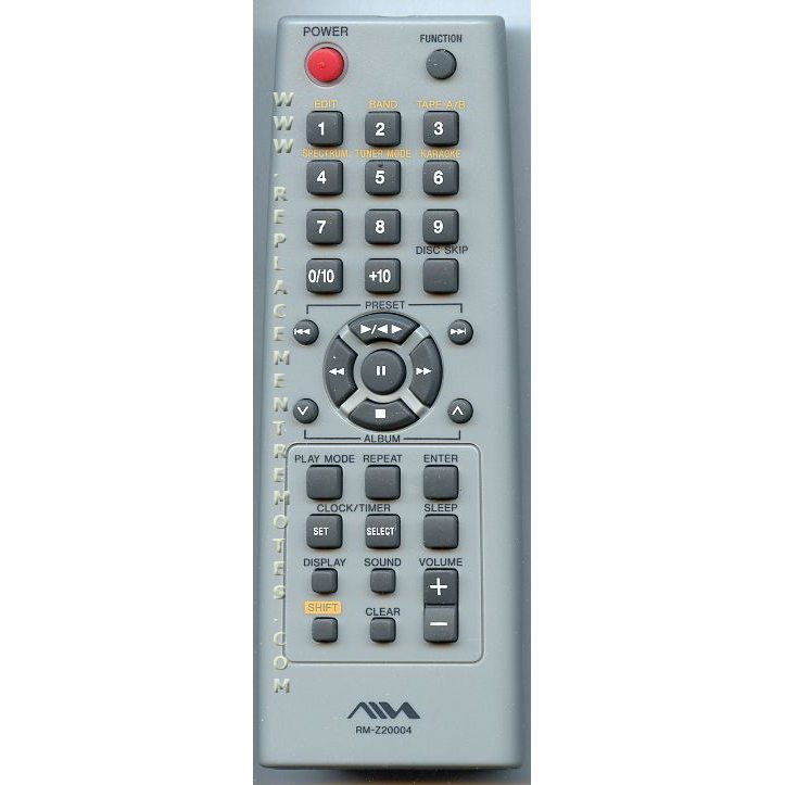 Aiwa RMZ20004 Audio Remote Control