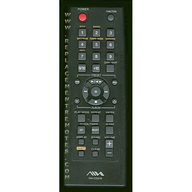 Aiwa RMZ20018 Audio Remote Control