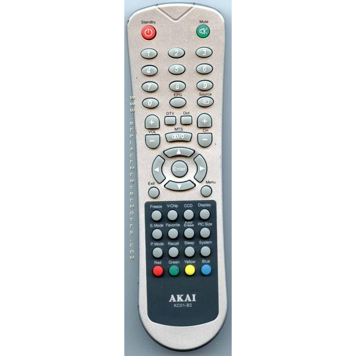 Akai KC01B2 TV Remote Control