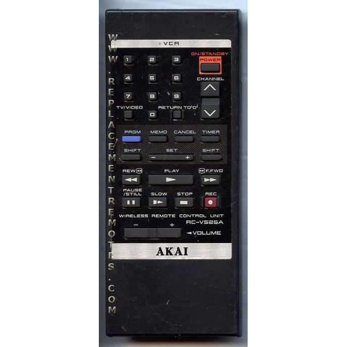 Akai RCV525A VCR Remote Control