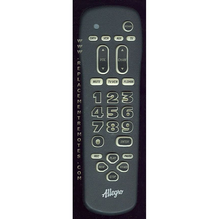 Allegro 12421003 TV Remote Control