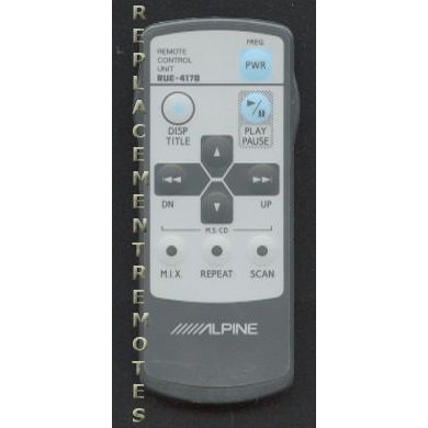 Alpine RUE4178 Audio Remote Control