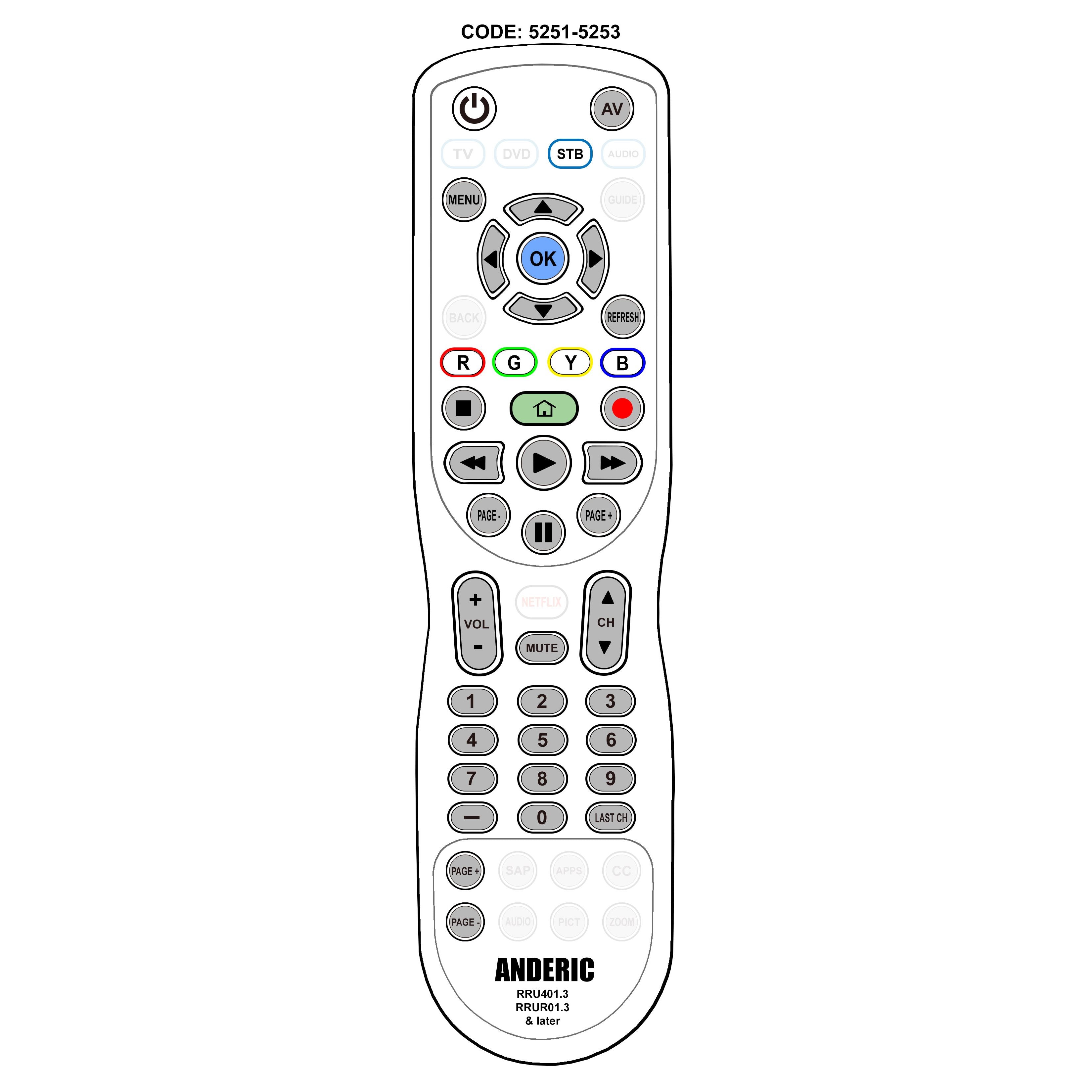 Amino BW0981000 Cable Remote Control