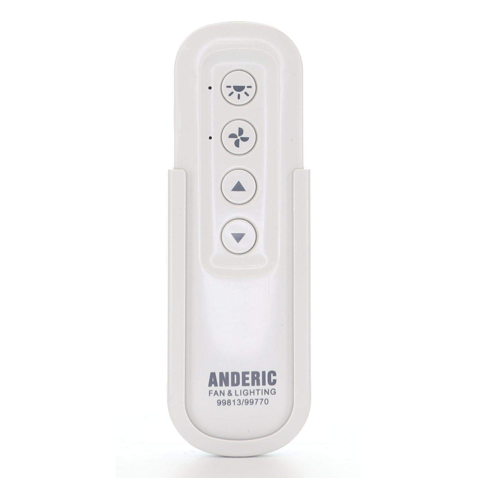 Anderic 99770 for Hunter 99813, 99770, 99732, 99392, KB286, K6132, K6266, K6019, K5579 Ceiling Fan Remote Control