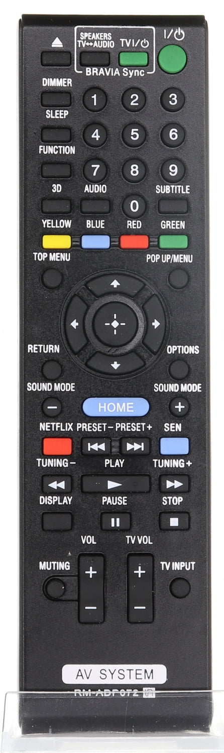 Generic RRMADP072 for Sony Receiver Remote Control