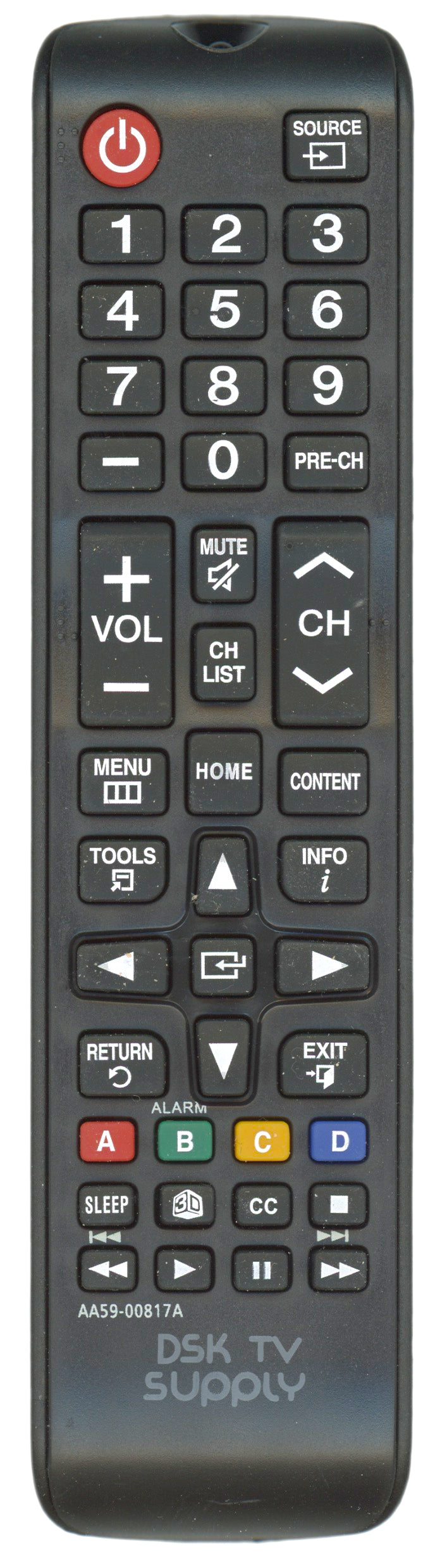 Generic AA5900817A For Samsung Hospitality TV Remote Control