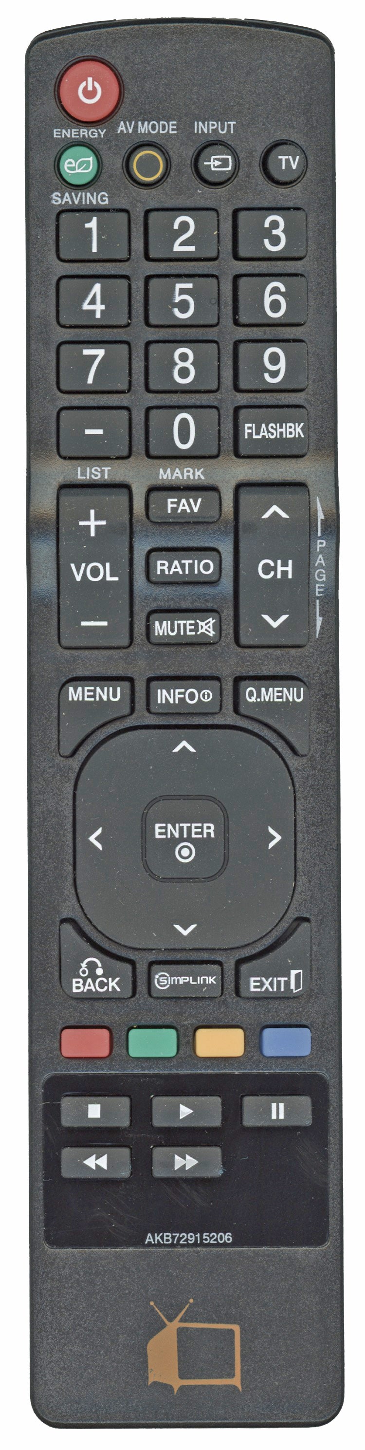 Generic AKB72915206 FOR LG TV Remote Control