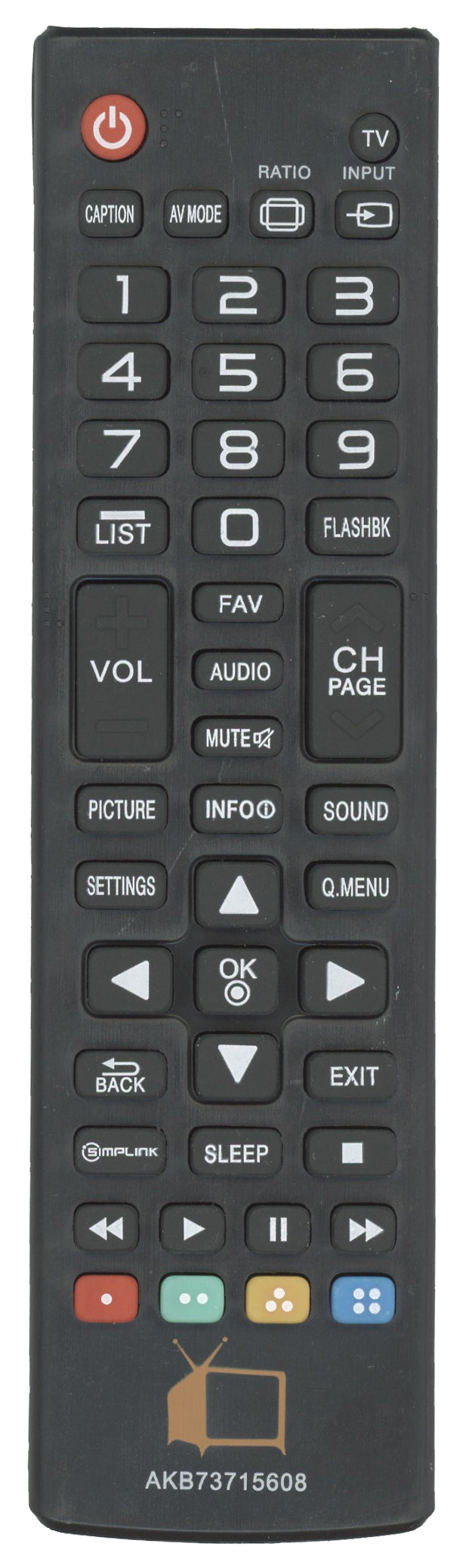 Generic AKB73715608 FOR LG TV Remote Control