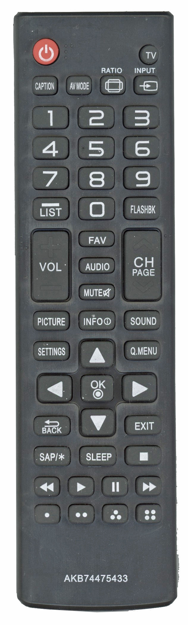 Generic AKB74475433 for LG TV Remote Control