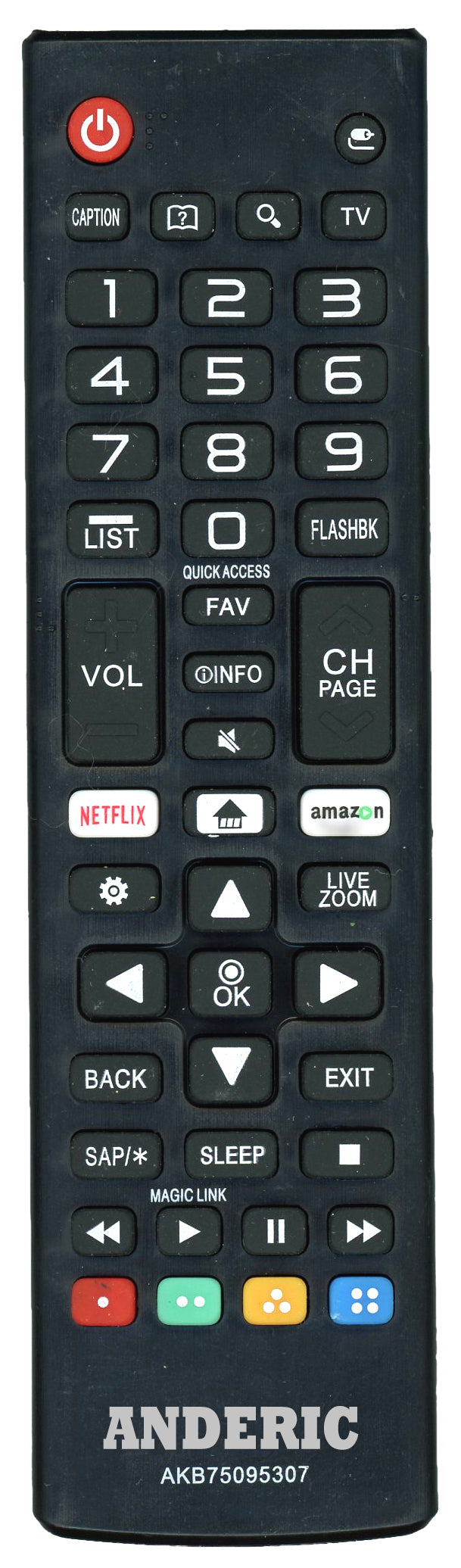 Generic AKB75095307 For LG TV Remote Control