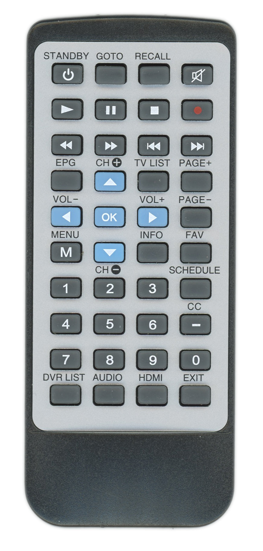 Generic RRDTA880 Digital TV Tuner Converter Remote Control