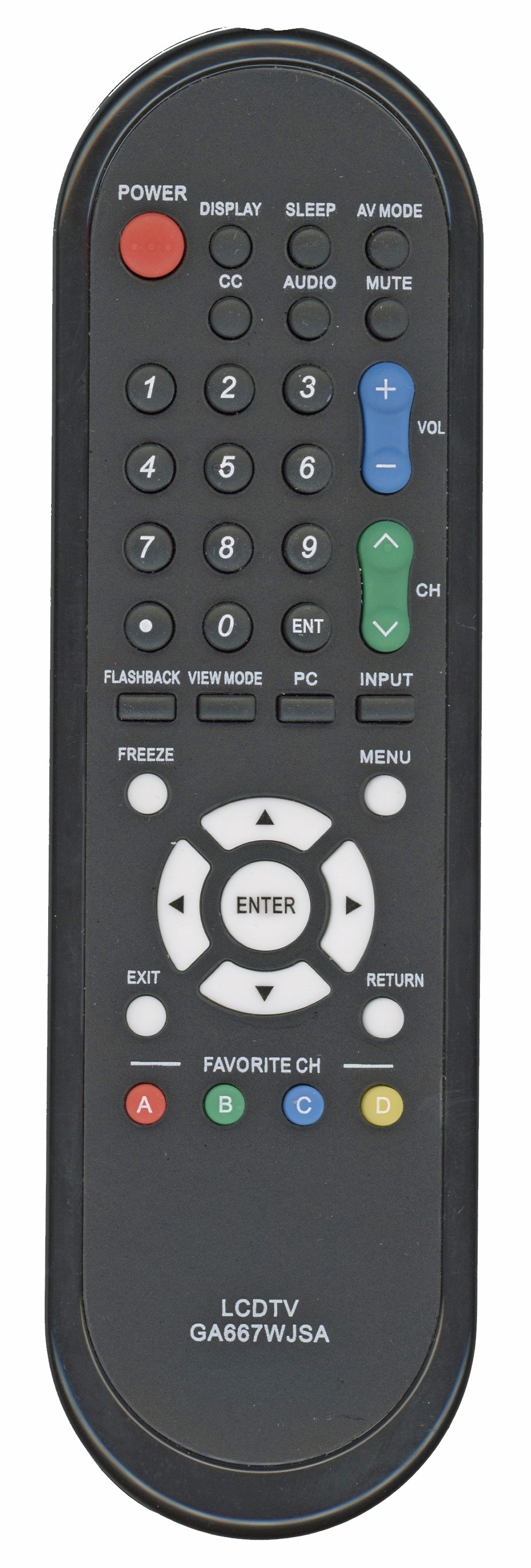 Generic RRMCGA667WJSA TV Remote Control