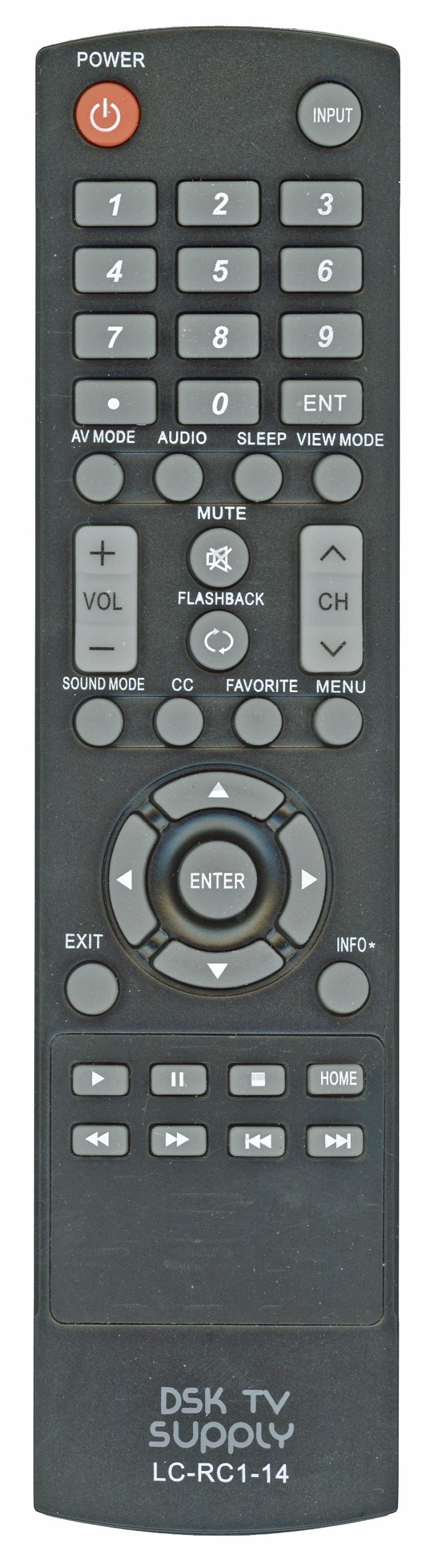 Generic LCRC114 For Sharp TV Remote Control