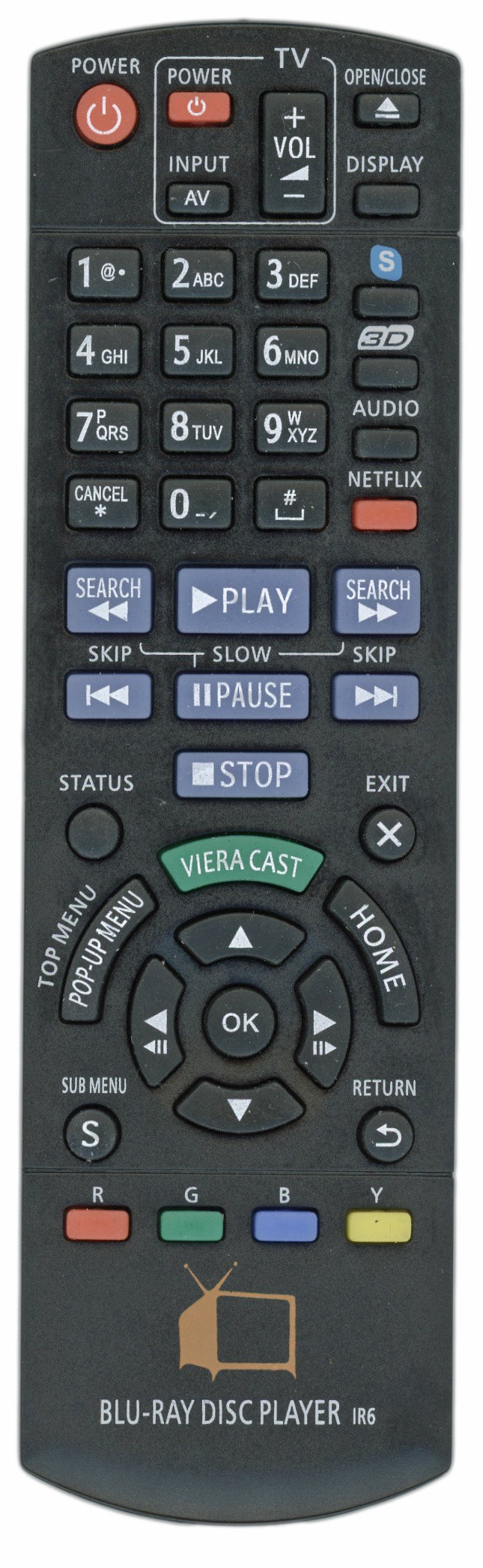 Generic N2QAYB000574 for Panasonic Blu-ray Home Theater Remote Control