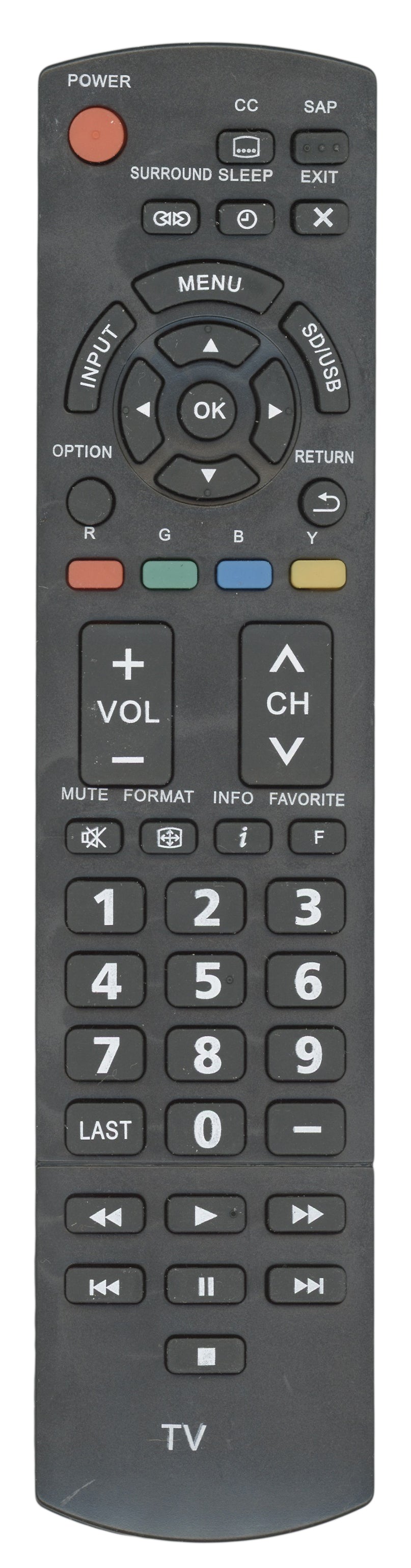 Generic N2QAYB000706 TV Remote Control