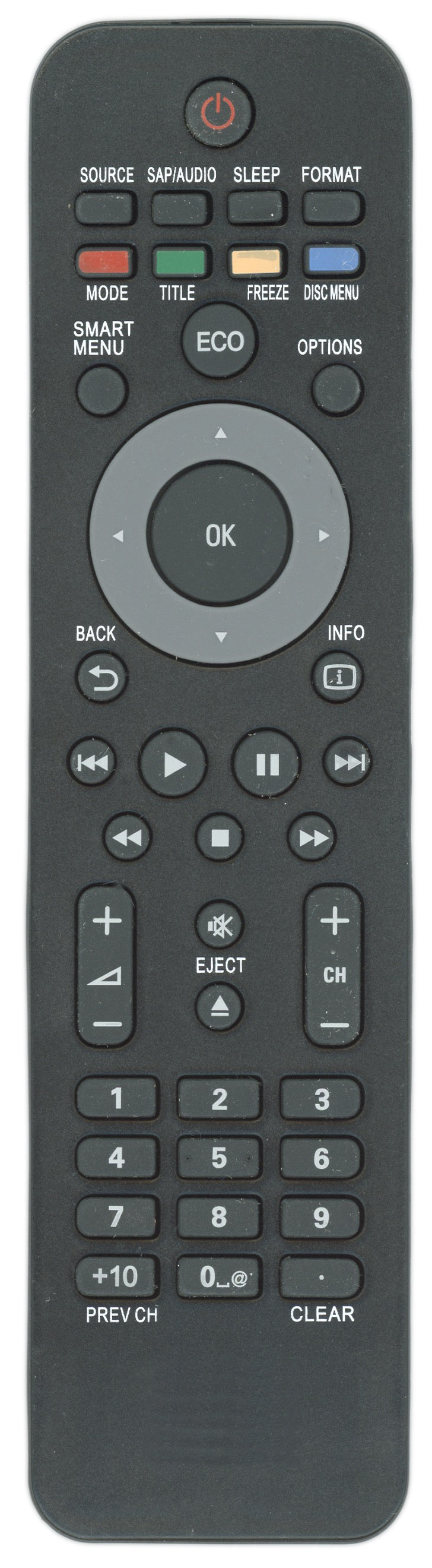 Generic NF801UD/NF805UD/NF804UD for Magnavox Funai TV Remote Control