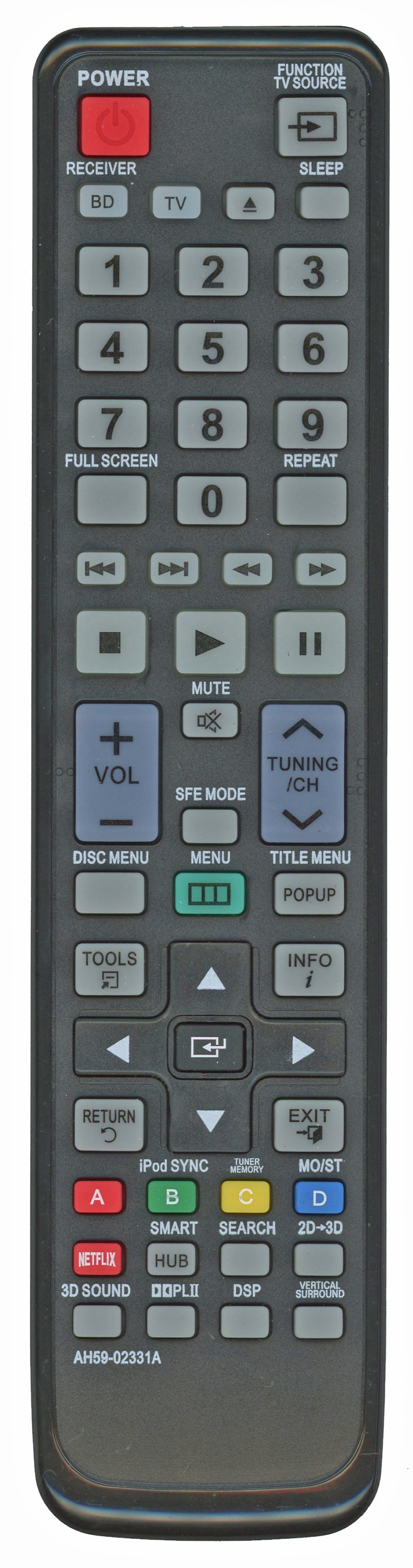 Generic AH5902331A FOR SAMSUNG Home Theater Remote Control