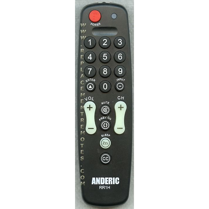 Anderic RR1H for Hospitality 1-Device Universal Remote Control