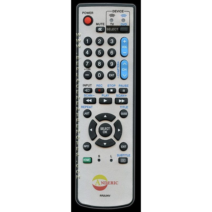 Anderic RR2UNV 2-Device Universal Remote Control