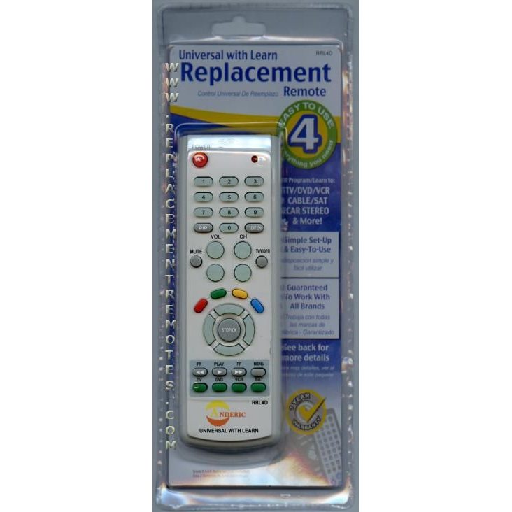 Anderic RRL4D 4-Device Universal Remote Control