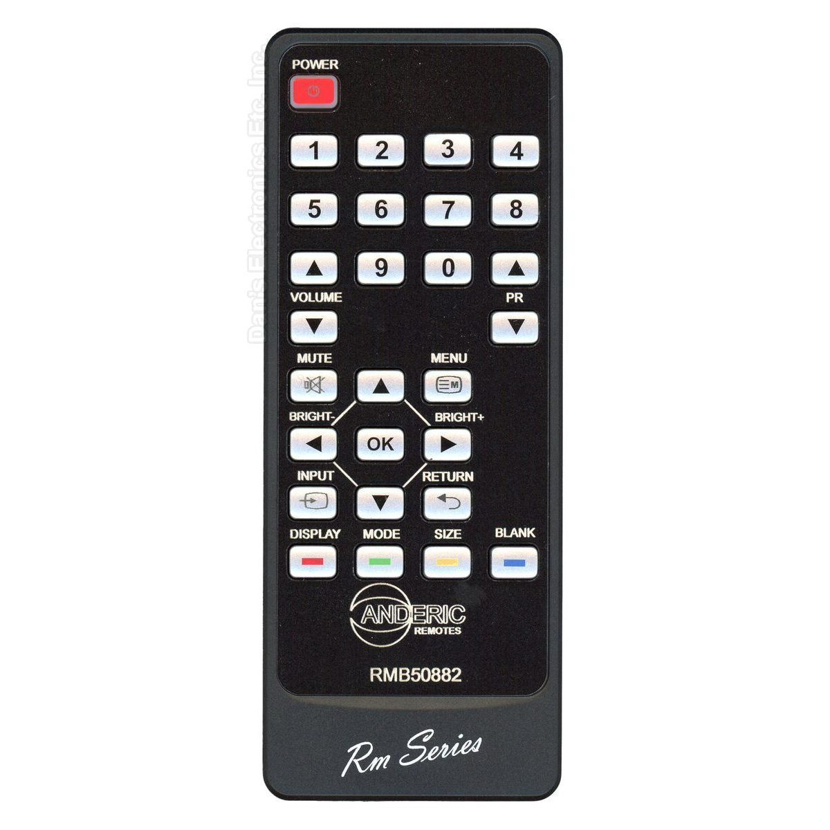 Anderic RRMCG1003MPPZ FOR SHARP Monitor Remote Control - RMD1003MPPZ