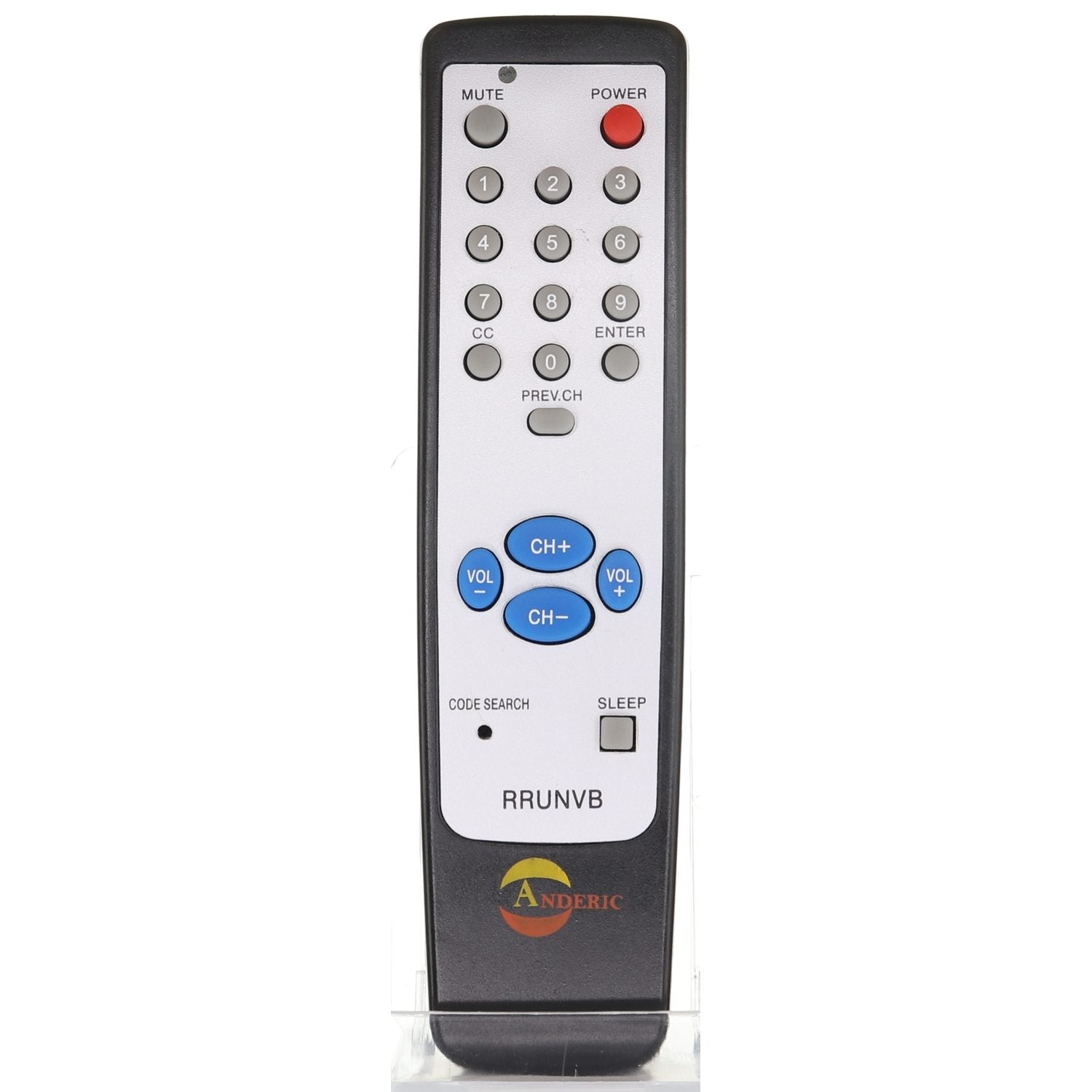 Anderic RRUNV Black 1-Device Universal Remote Control