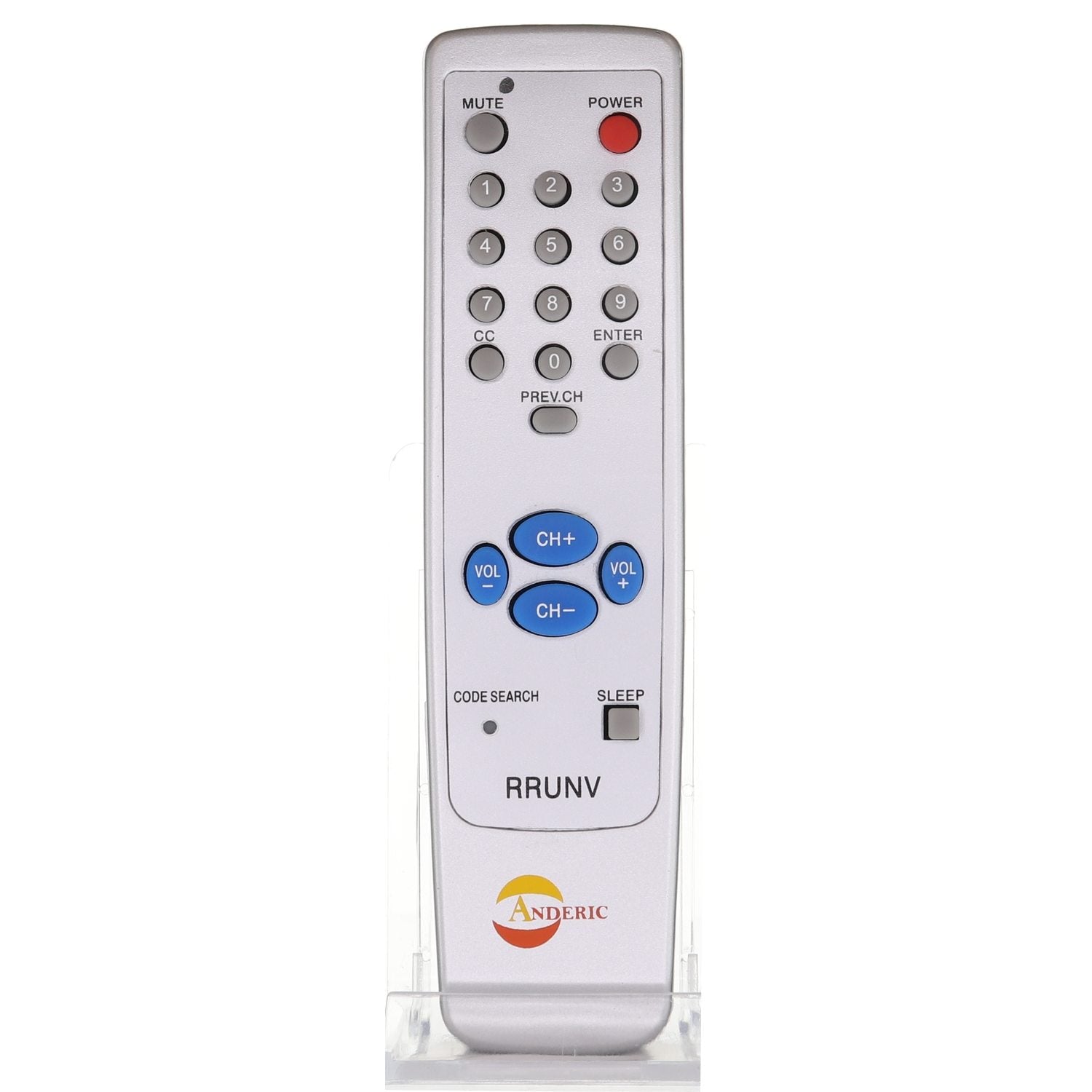 Anderic RRUNV Silver 1-Device Universal Remote Control