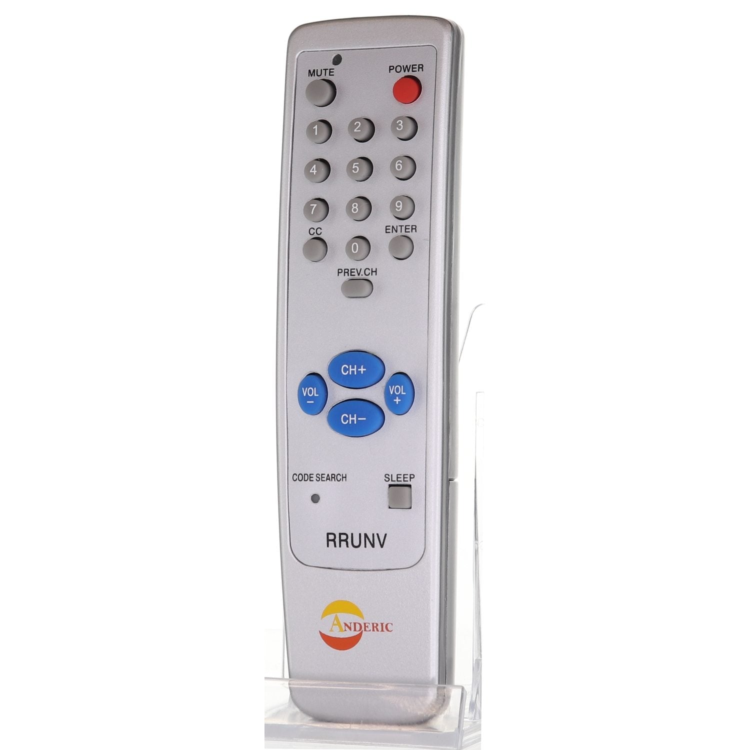 Anderic RRUNV Silver 1-Device Universal Remote Control