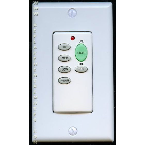 Anderic UC9051GTB Battery Operated Wall Plate Ceiling Fan Remote Control