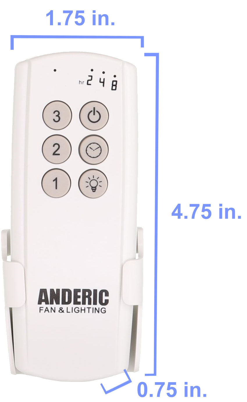 Anderic 63T-AC83T-KIT Universal 3-Speed with Timer for LED Ceiling Fan Remote Control Kit