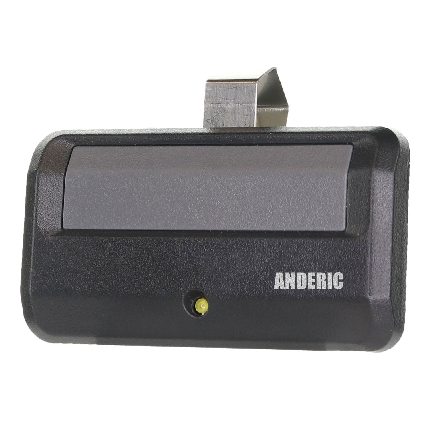 Anderic 891LM 950ESTD remote with a push-button, back clip, and Liftmaster Chamberlain Sears Craftsman garage door opener compatibility.