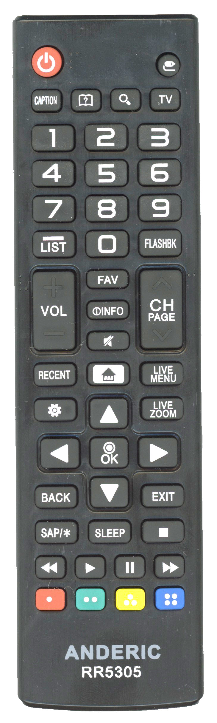 Anderic RR5305 For LG TV Remote Control