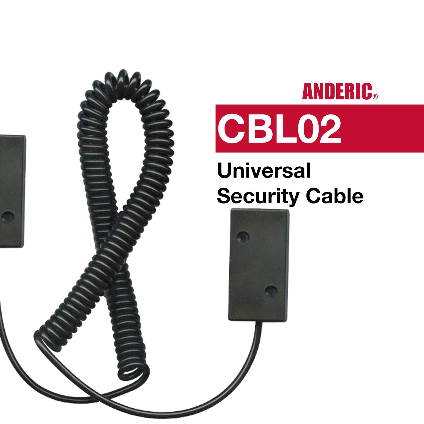 Anderic Universal Remote Control Security Cable Tether - CBL02