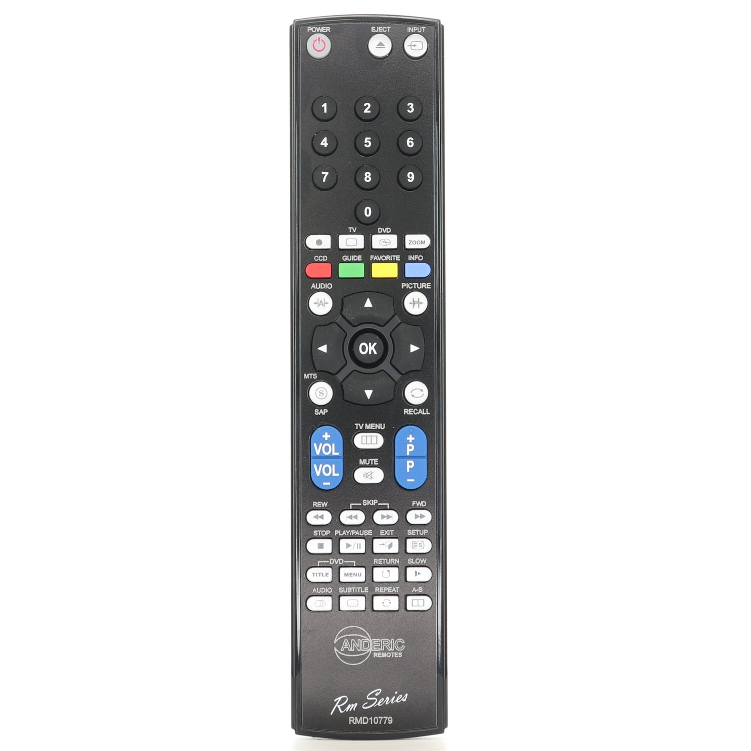 Anderic RC260D for Insignia TV/DVD Remote Control