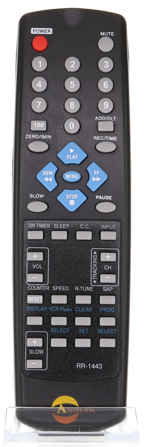 Anderic RR1443 for Panasonic VCR Remote Control