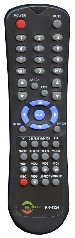 Anderic RR4324 for Hitachi TV Remote Control