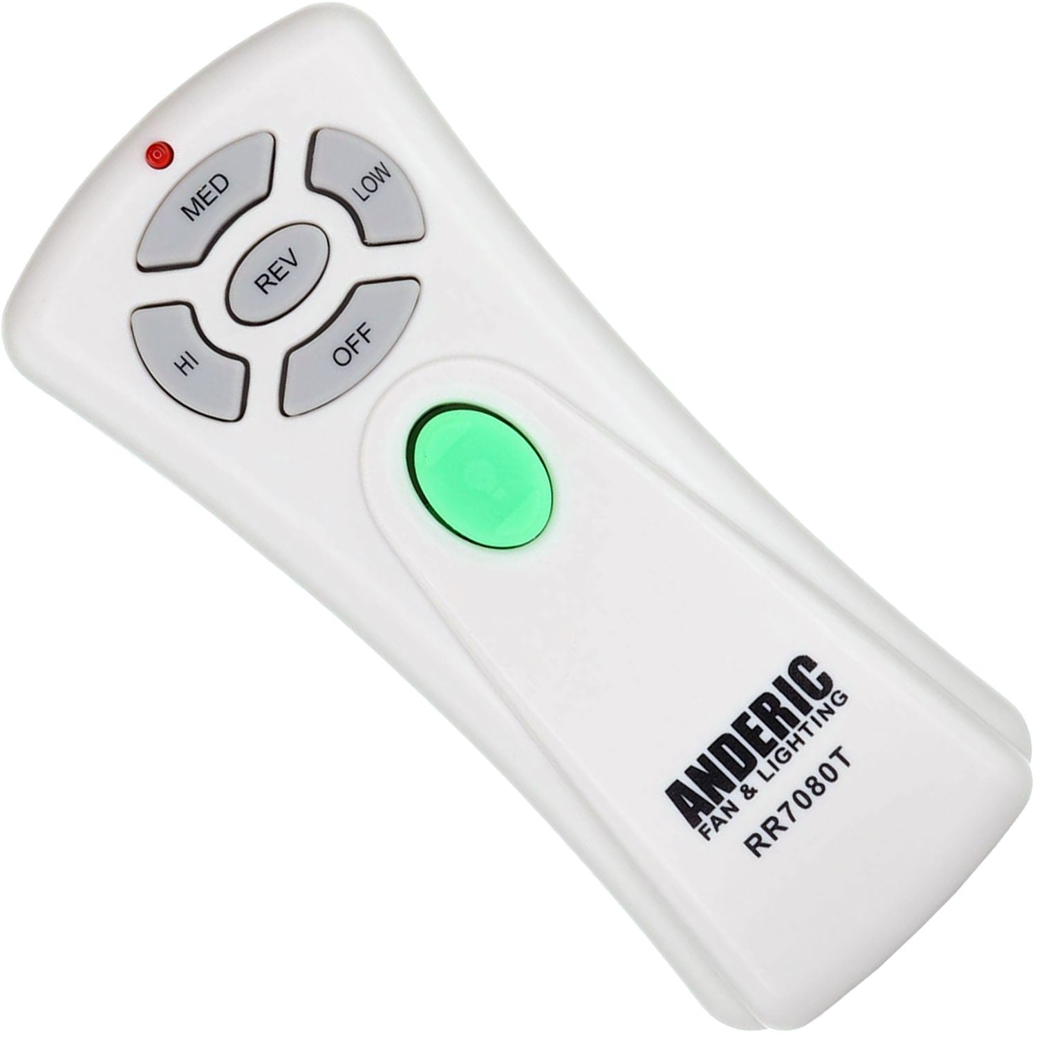 Anderic RR7080T Up/Down/Rev Ceiling Fan Remote Control