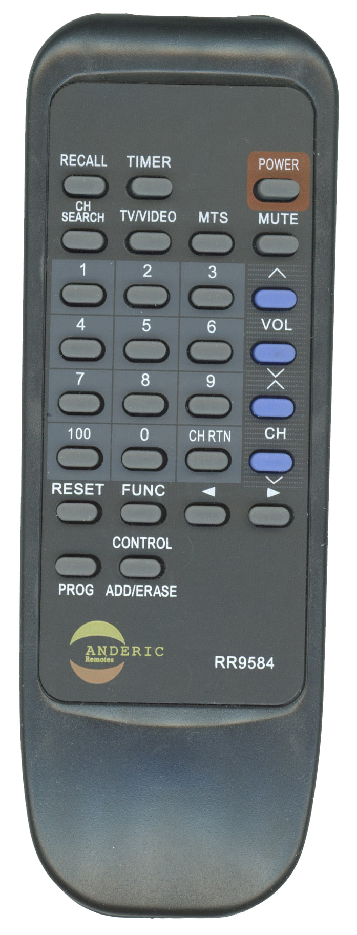 Anderic RR9584 Toshiba TV Remote Control