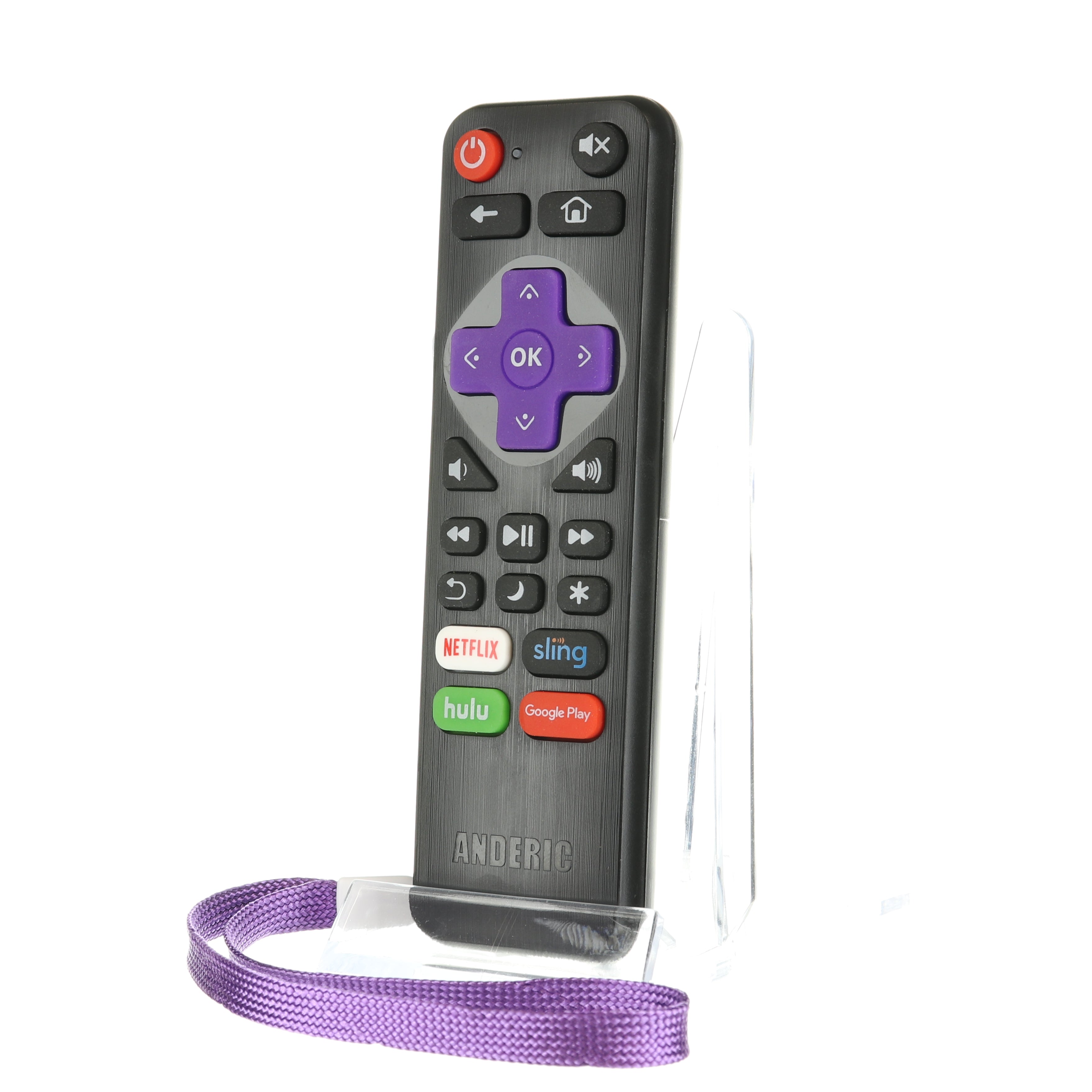 Anderic RRNS17 for Insignia Roku Enhanced TV Remote Control